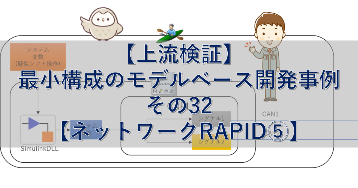 【上流検証】最小構成のモデルベース開発事例 その32【ネットワークRAPID⑤】