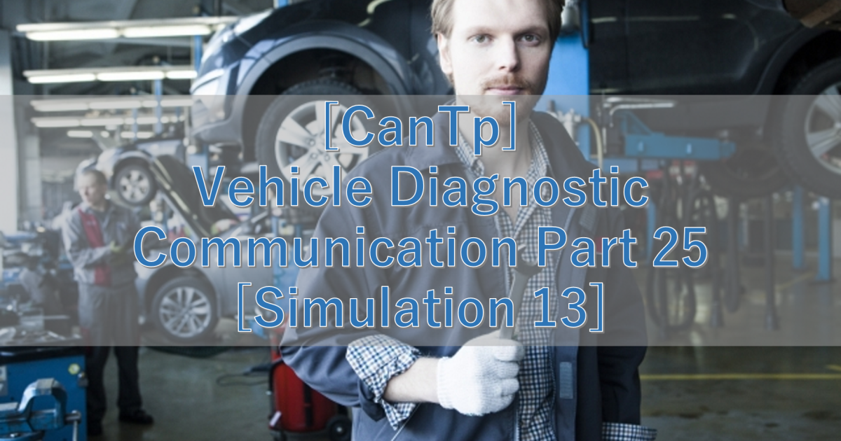 [CanTp] Vehicle Diagnostic Communication Part 25 [Simulation 13]