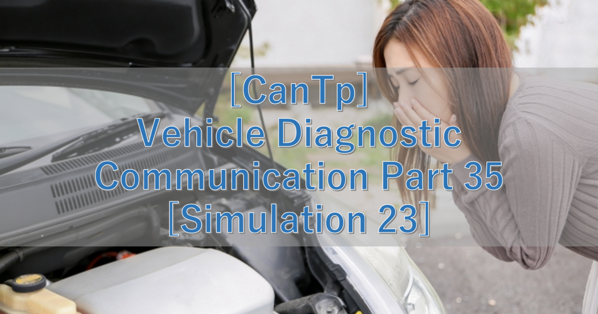 [CanTp] Vehicle Diagnostic Communication Part 35 [Simulation 23]