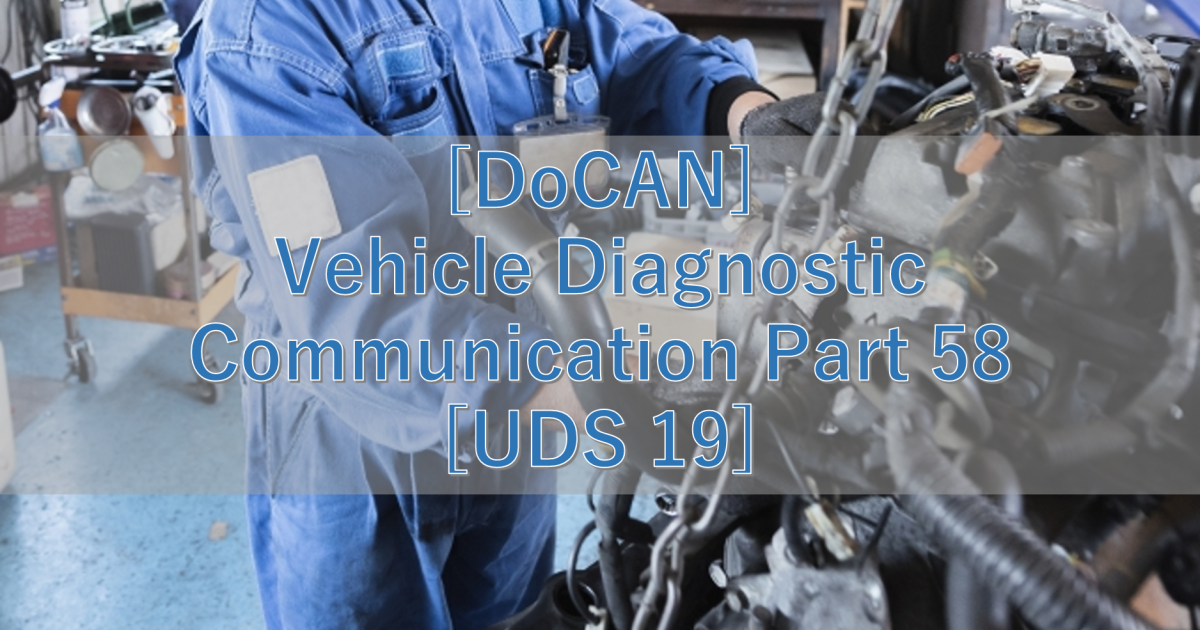 [DoCAN] Vehicle Diagnostic Communication Part 58 [UDS 19]