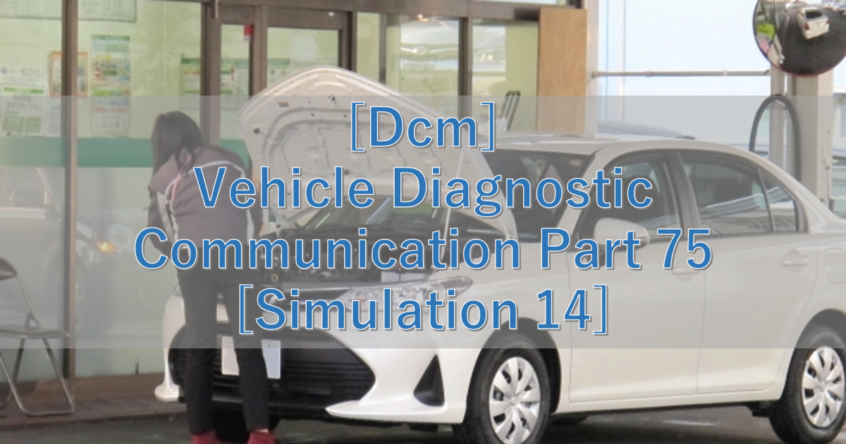 [Dcm] Vehicle Diagnostic Communication Part 75 [Simulation 14]