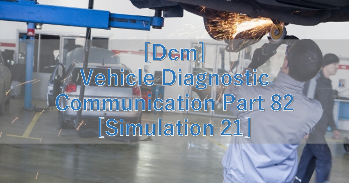 [Dcm] Vehicle Diagnostic Communication Part 82 [Simulation 21]