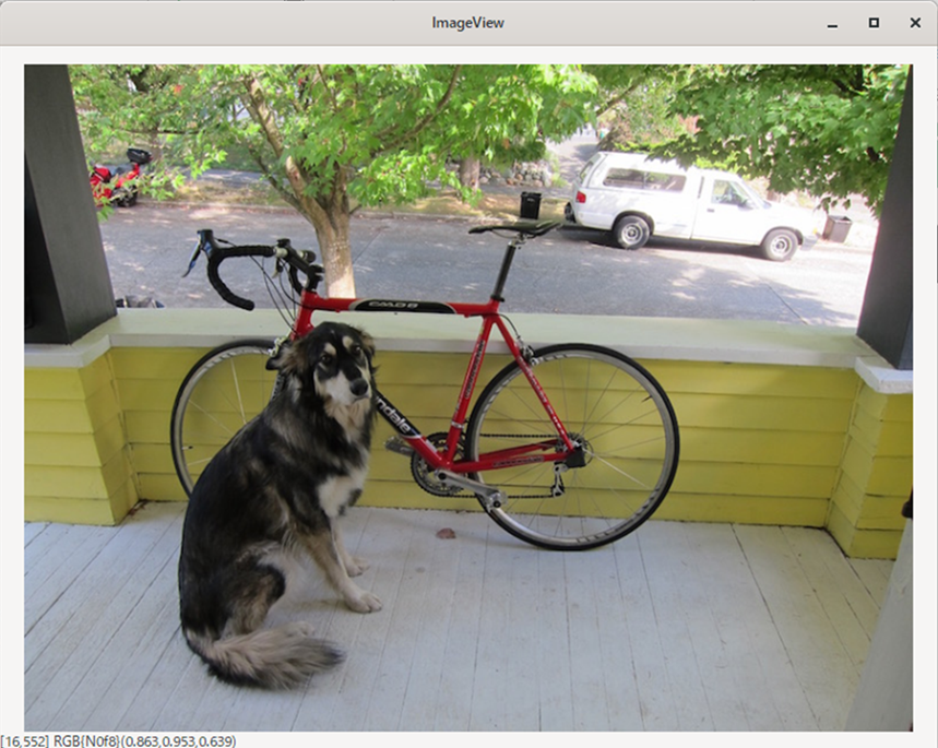 犬と自転車(Julia)、ImageView