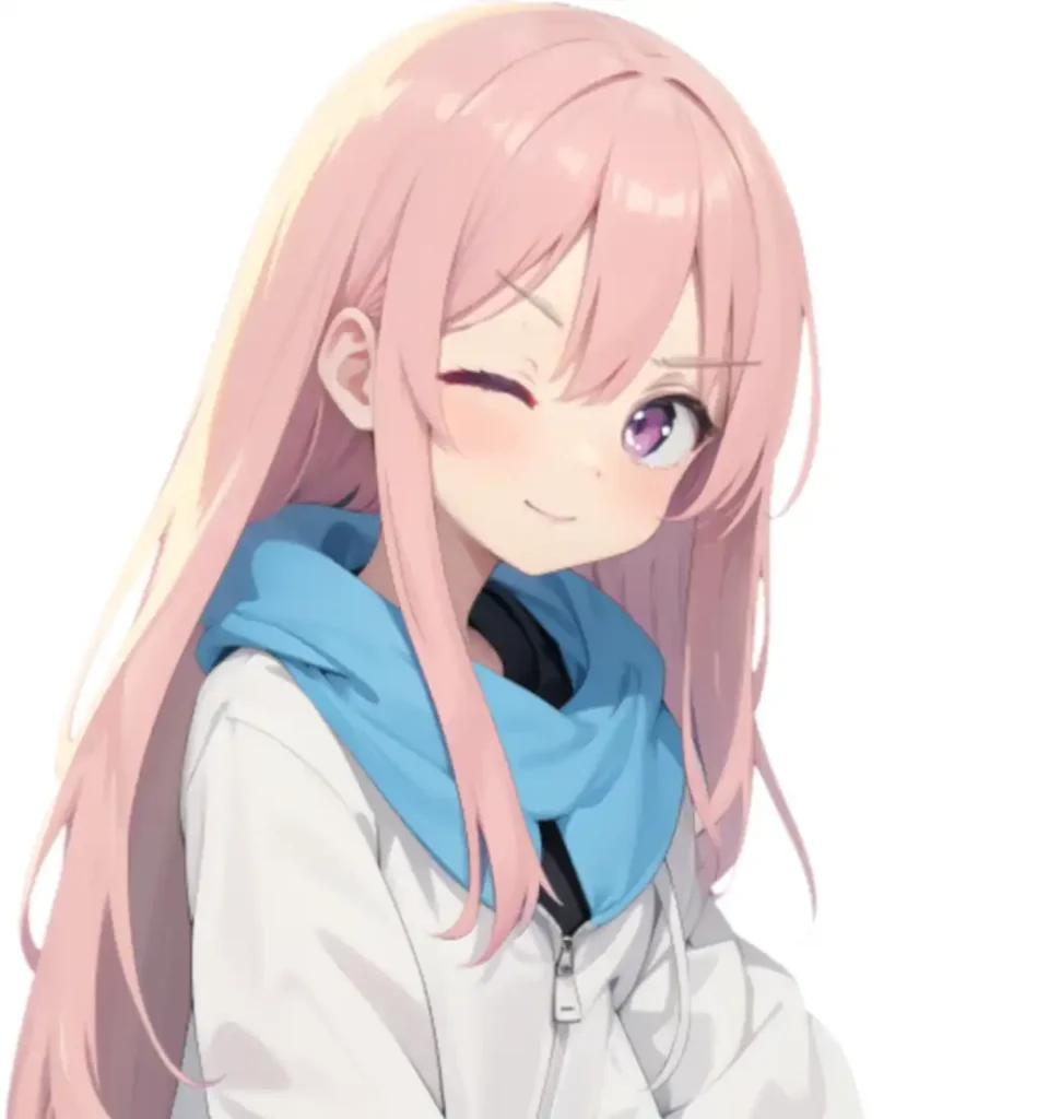 Anneliバストショットウインク