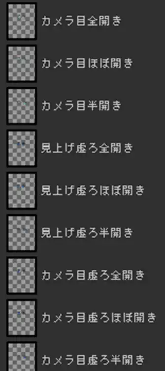 目の各種レイヤー名称