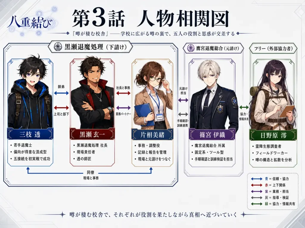 八重結び 人物相関図