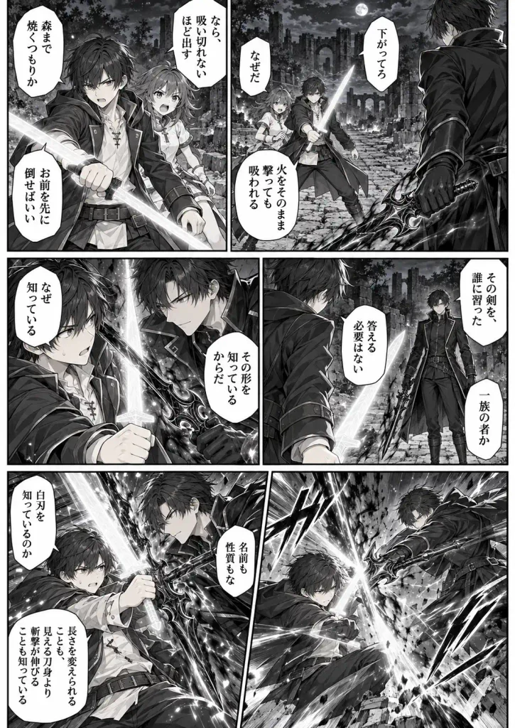 白刃と赤黒い剣