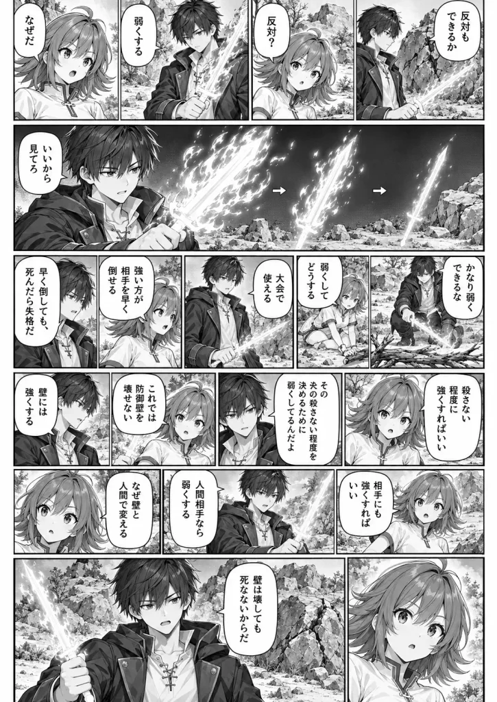 弱くする