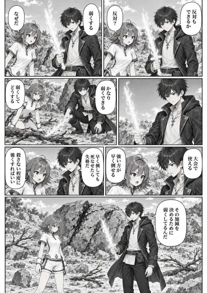 弱くする