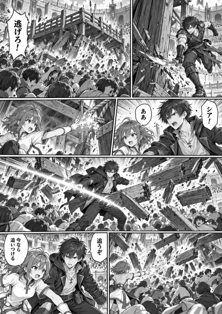 崩れる足場
