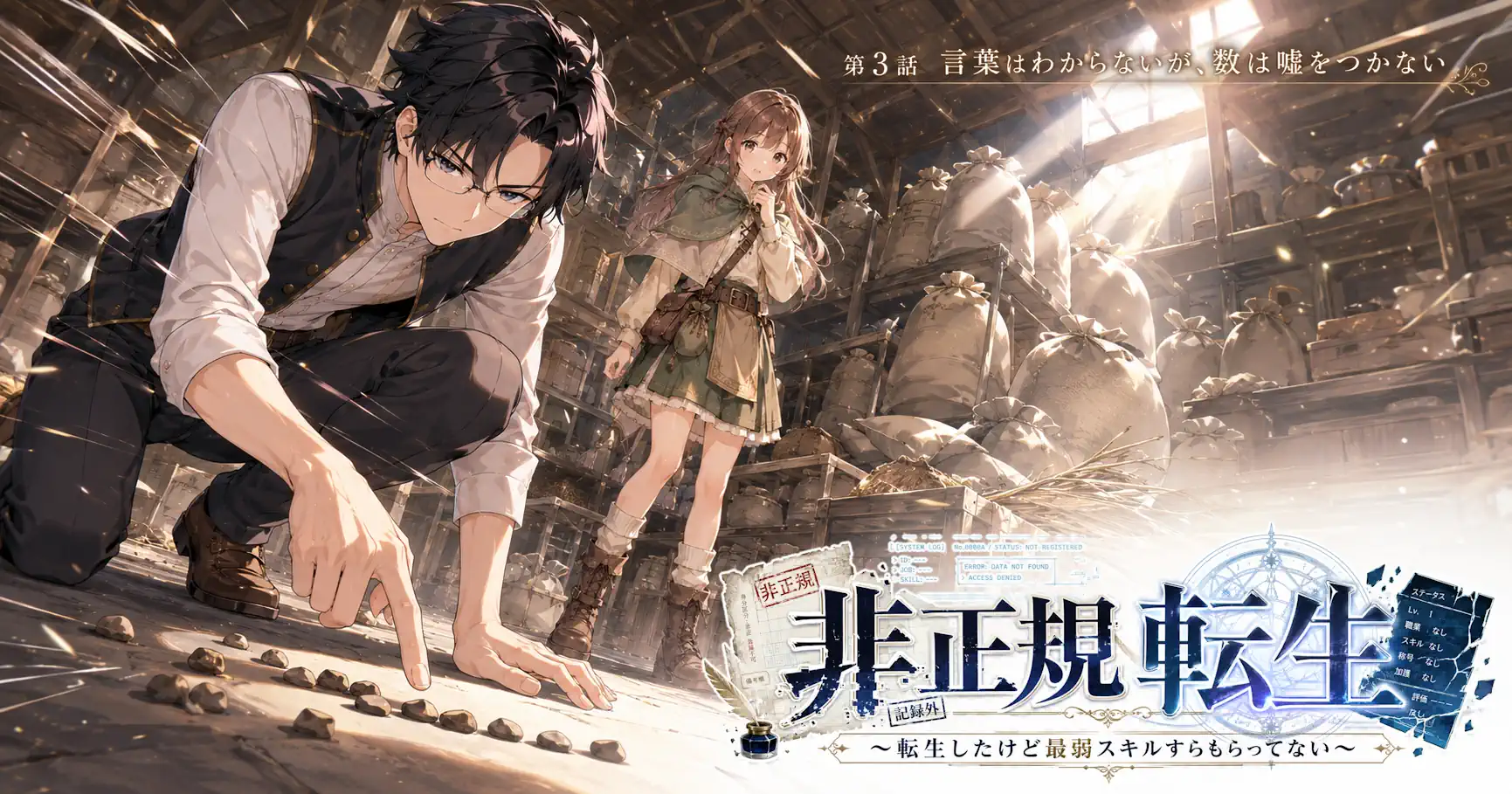 非正規転生～転生したけど最弱スキルすらもらってない～　第3話　言葉はわからないが、数は嘘をつかない