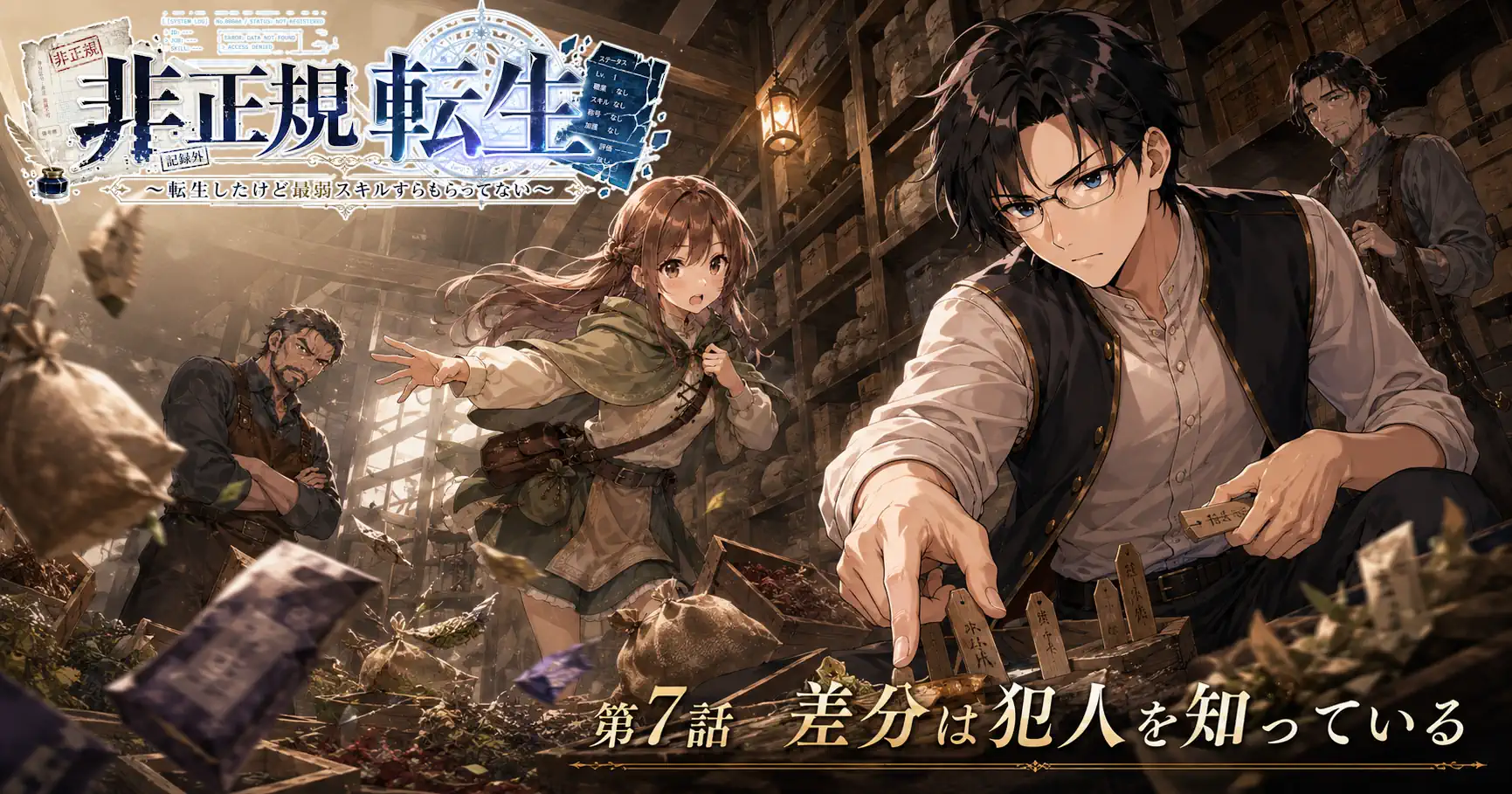 非正規転生～転生したけど最弱スキルすらもらってない～　第7話　差分は犯人を知っている